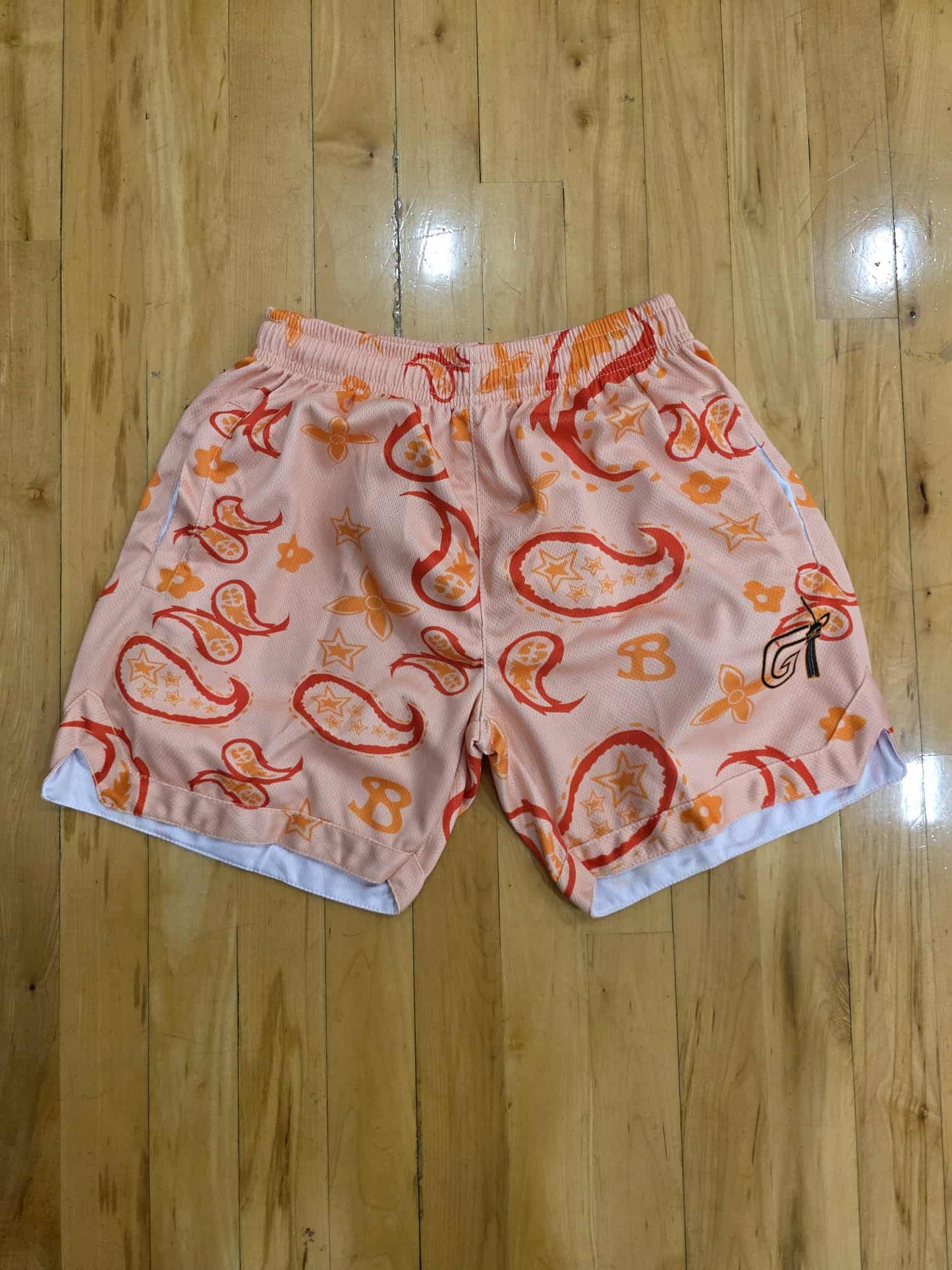 Orange Paisley