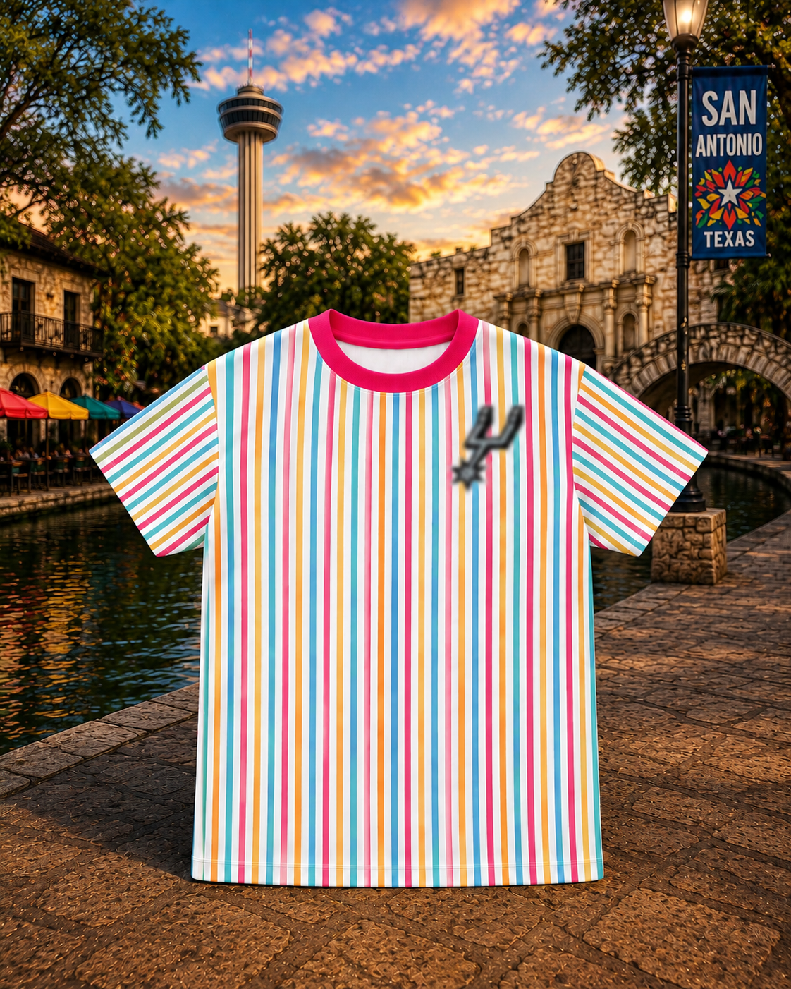 SAS Fiesta Stripe Tee