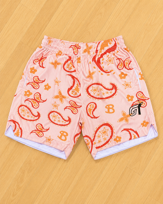 Orange Paisley
