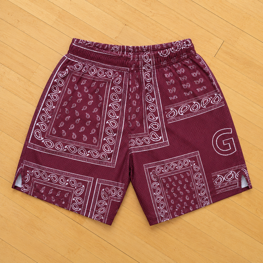 Maroon Paisley