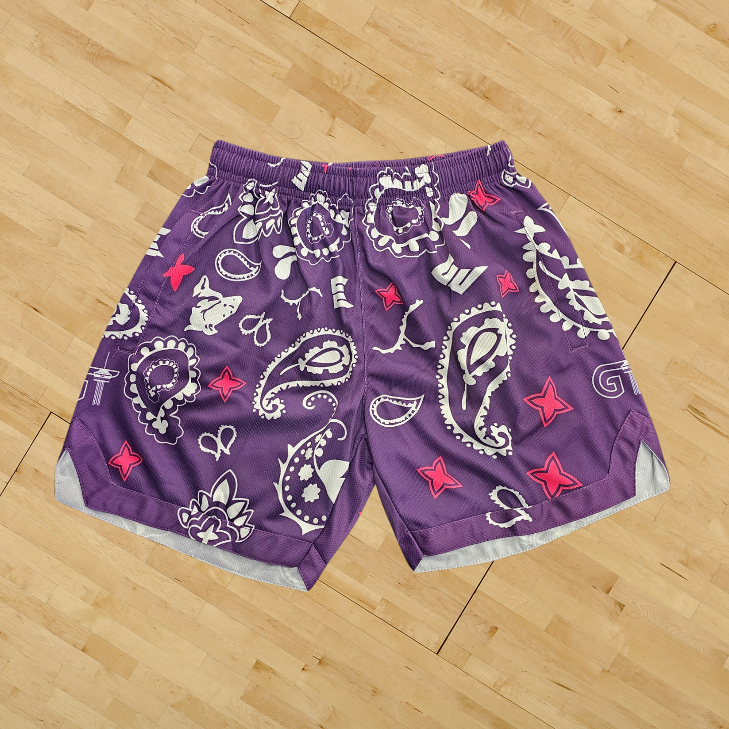 Purple/Hot Pink Paisley