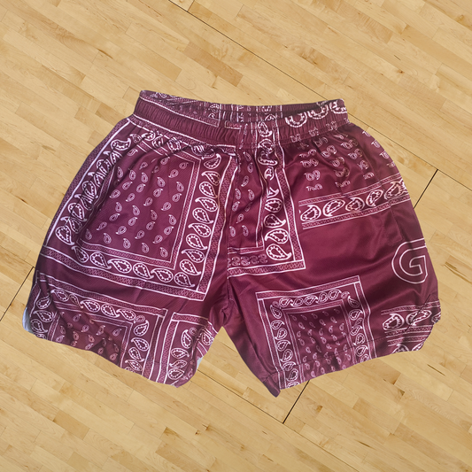 Maroon Paisley