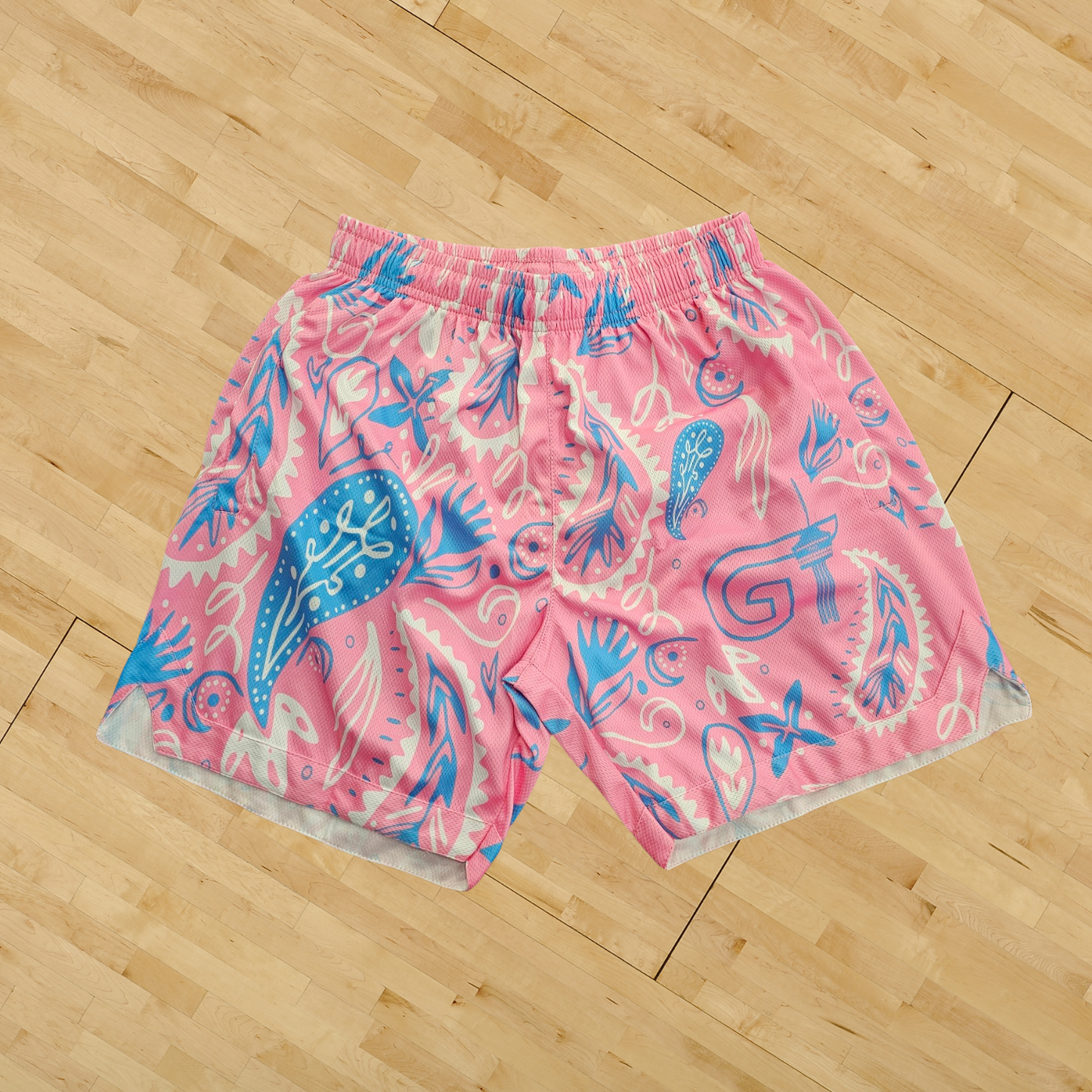 Pink/Cyan Paisley