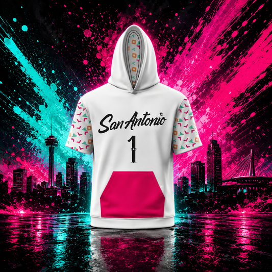 Fiesta Drip Hoodie- White